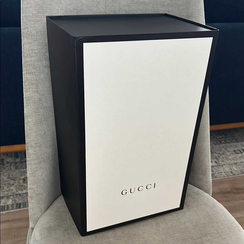 Gucci Monochrome Black and White Box Gift Box For Handbags New